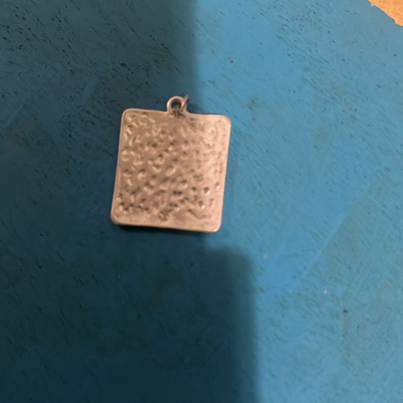 Tin earrings hammered earring jackets - Picture 2 of 3